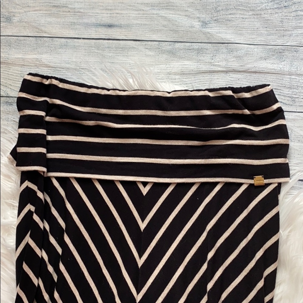 SOLD! Calvin Klein Striped Fold Over Maxi Skirt - Picture 2 of 6